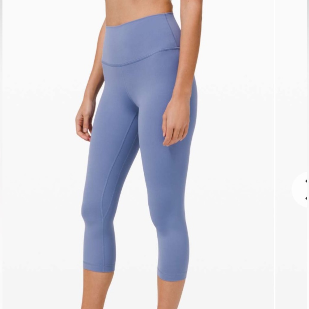 lululemon align crop leggings 21” size 12 water drop
